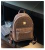Schoolbag1011 new super fire Korean ins leopard print backpack for women's large-capacity travel commuting versatile small backpack