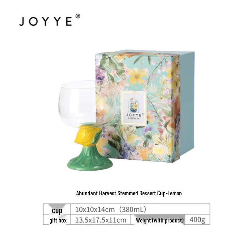 JOYYE Dopamine Ceramic High-Stem Mug & Dessert Glass