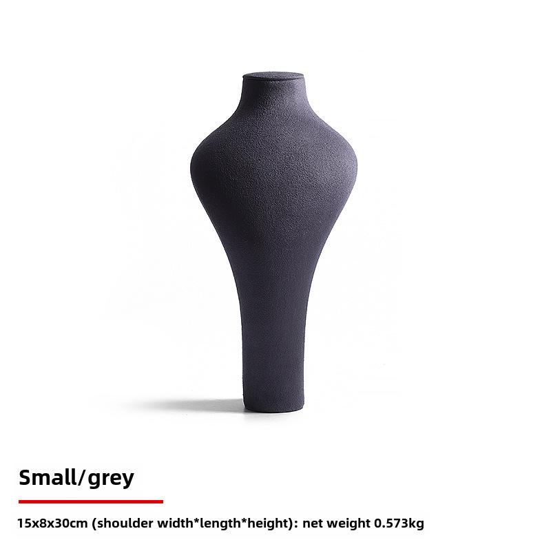 Digu Microfiber Necklace Display Stand for Jewelry Props