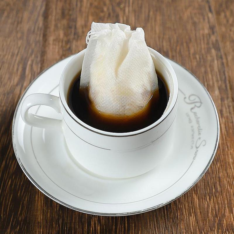 100 Bucăți Pliculețe de Ceai De Unică Folosință Multi-Dimensiuni Material Nețesut Pentru Ceai cu Frunze Vrac Pungă goală cu Șnur Pliculețe Filtru pentru Cafea Rece
