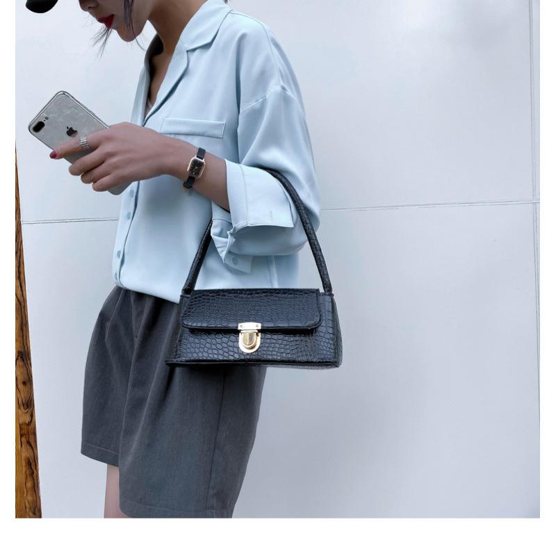 Tooxika New Versatile Stone Pattern Fashionable Shoulder Underarm Bag