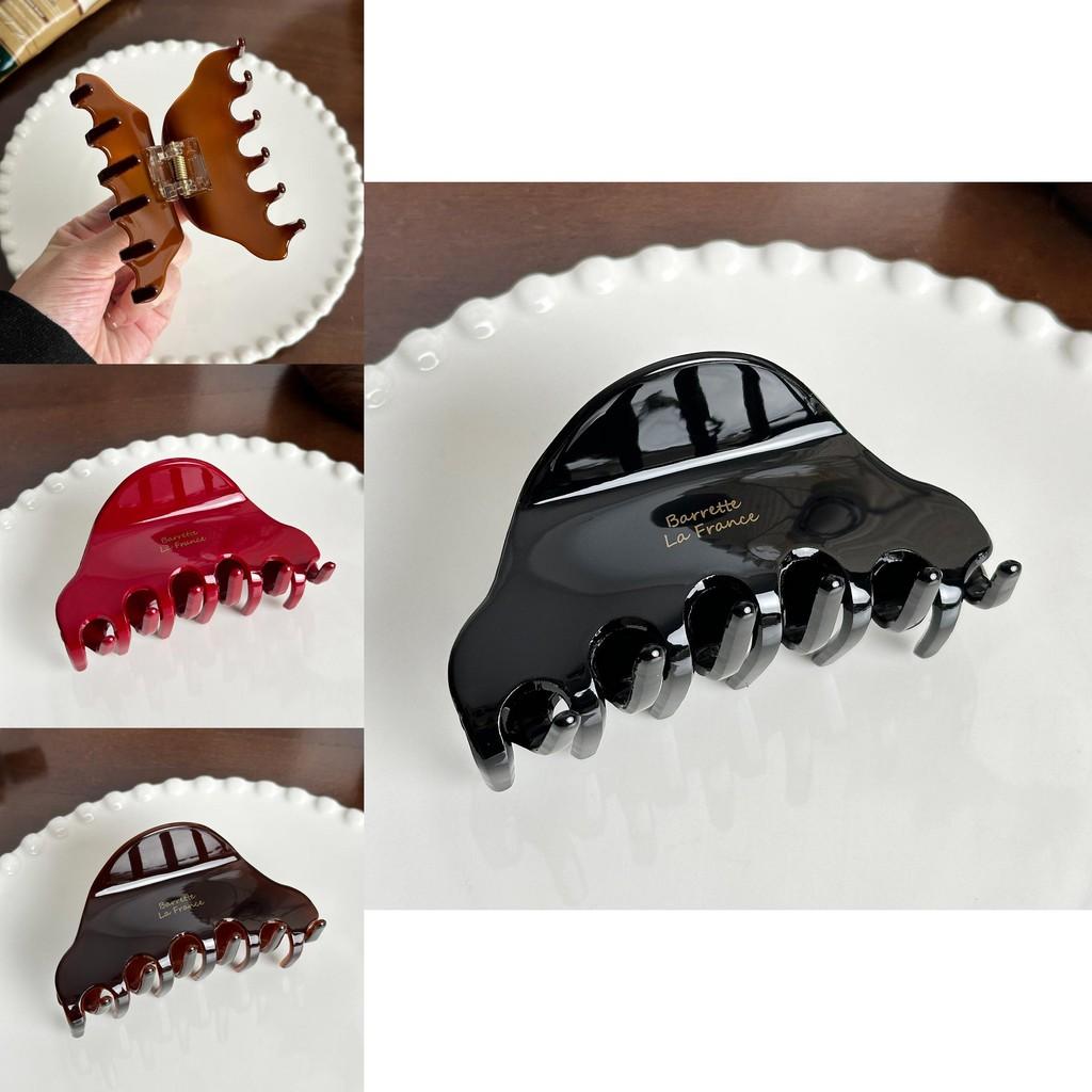 Stylishly Simple Acetate Hair Claw Clip In Black And Colorful Shades For Everyday Use