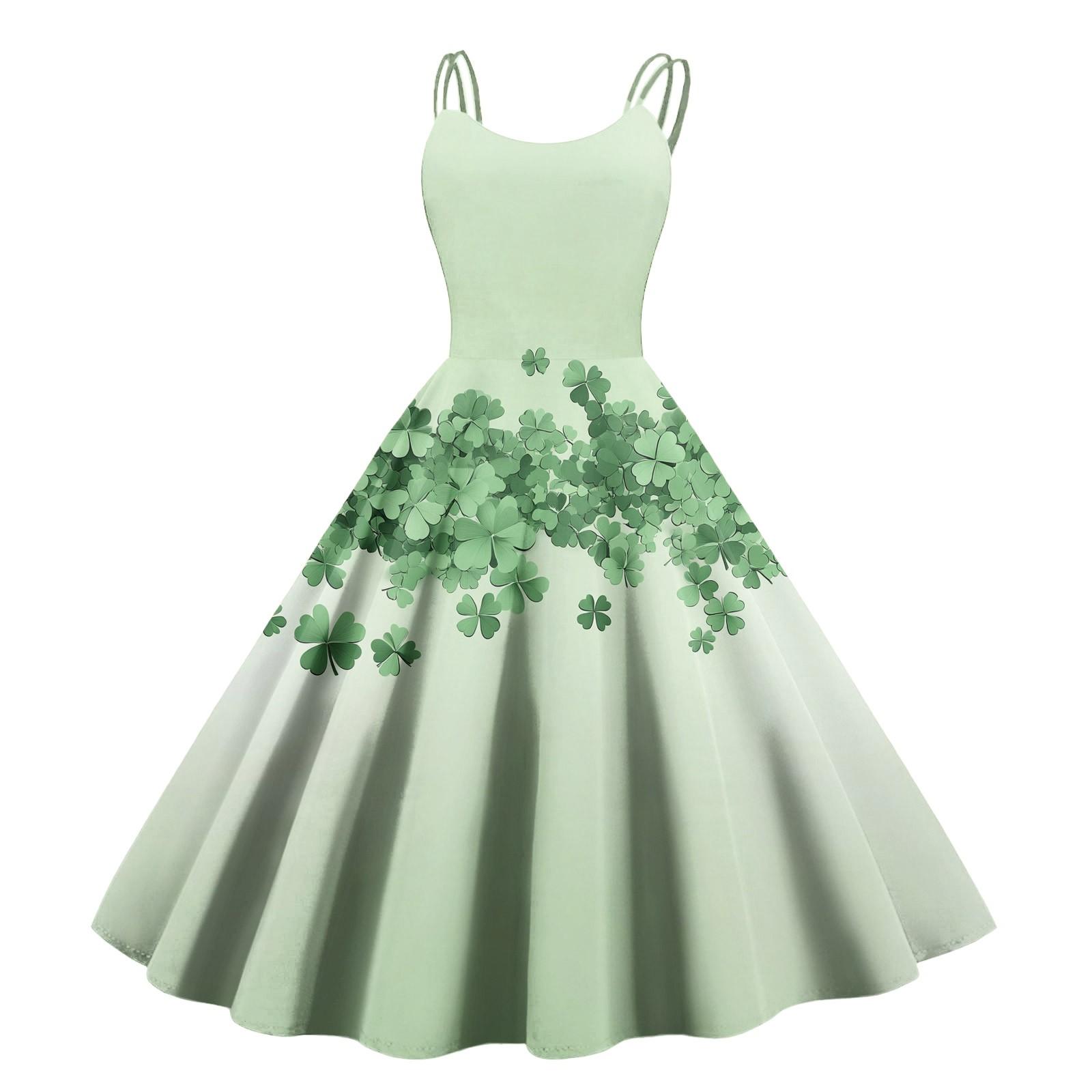 

Женское повседневное модное платье с принтом в стиле ретро с открытыми плечами в стиле панк в стиле ретро XL