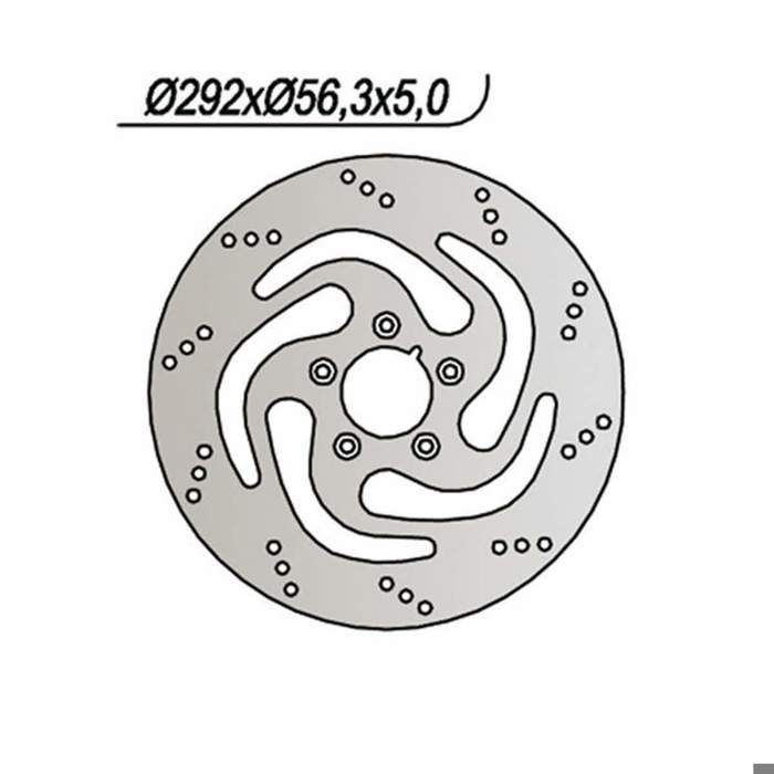 Disque de frein avant droit NG 5 trous 8,25 mm pour HARLEY DAVIDSON 736
