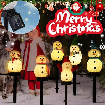46cm LED Schneemann Solarleuchten Wasserdichte Außen Garten Rasenlampen Schneemann Laterne für Weihnachten Feiertagsparty Dekor Beleuchtung