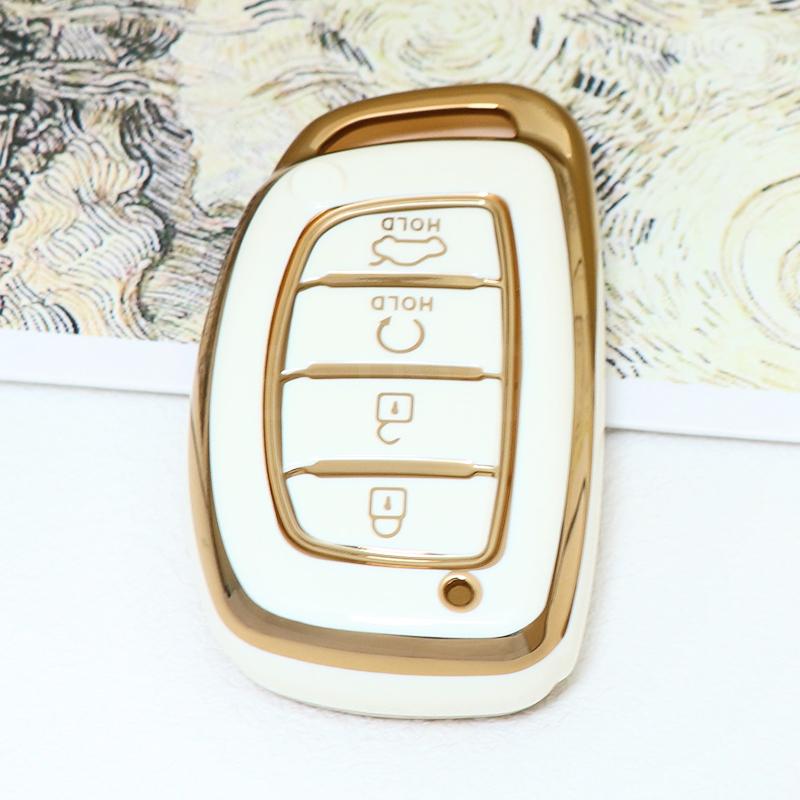 TPU Car Remote Key Case Cover Shell Fob For Hyundai Tucson Santa Fe Rena Sonata Elantra Creta Ix35 Ix45 I10 I30 I40 Accessories