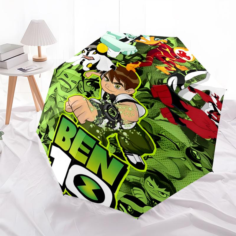 1pc Ben10 Umbrella, Sun Protection, And UV Shielding. It Has Eight Sturdy Ribs for Outdoor Use And Perfect Gift