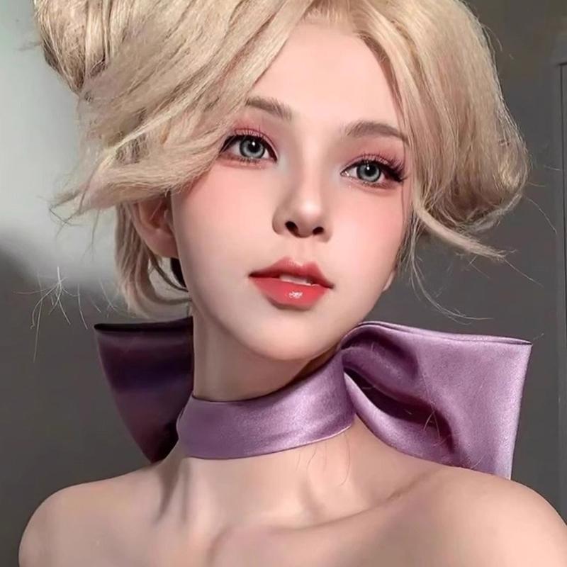 Ribbon Bow Choker Collar Neckband Bow Neckwear Fashion Bowknot Neck Accessorise