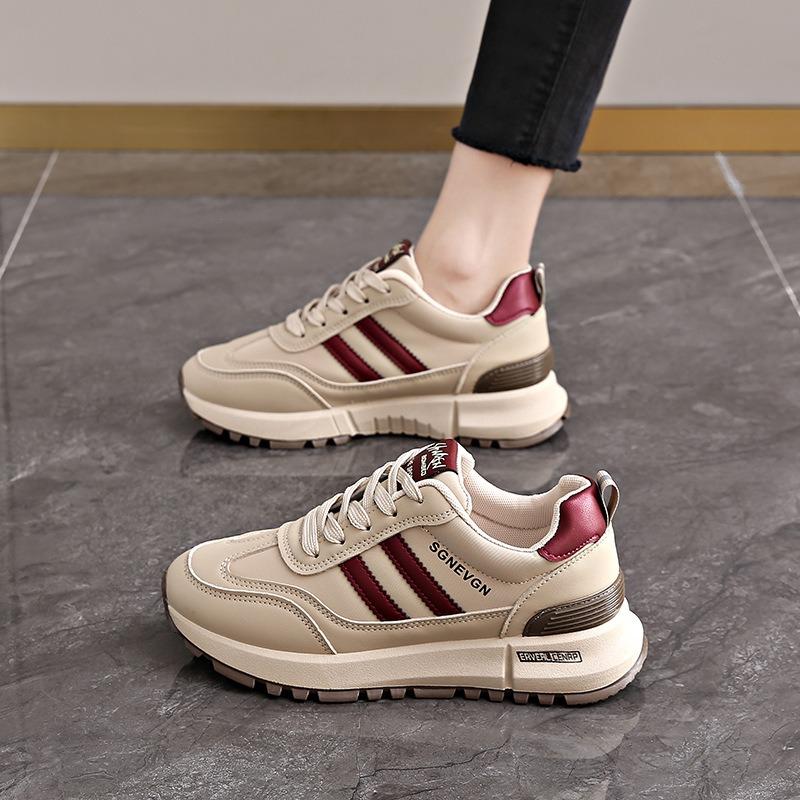 Sneakers women, spring shoes small size leather waterproof soft-soled travel shoes