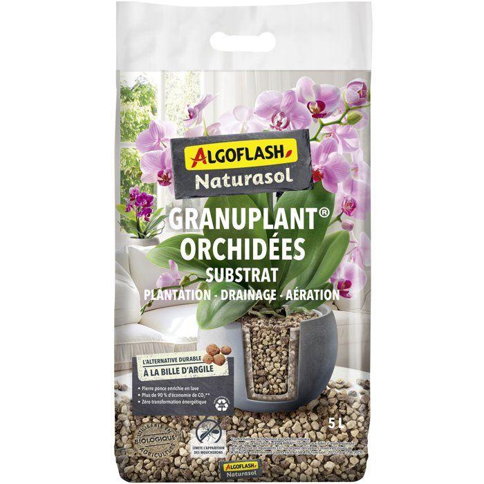 Granuplant Orchids - Substrate - Pumice Enriched with Lava - Planting/Drainage/Aeration - 5 L - UAB - ALGOFLASH NATURASOL