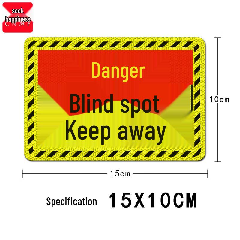 Moufou Large Truck Blind Spot Reflective Warning Stickers