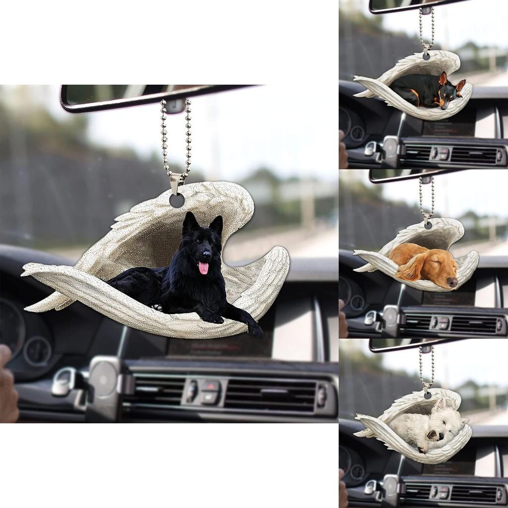 Wings Angel Vibrant Car Rearview Mirror Accessory For Pet Lovers Gift Stylish