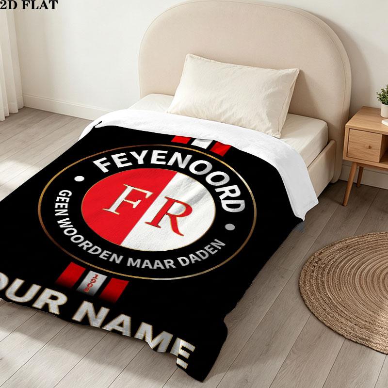 Custom Feyenoord Blanket, High quality Comfortable for All Seasons, Home Decor, Warmth and Comfort