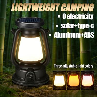 Solar Camping Lights Ambient Light, Vintage Horse Lamp, LED Table Lamp, Picnic Hanging Lantern, Outdoor Decorative Retro Lantern