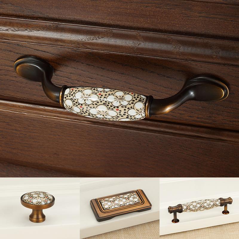 1pc Vintage Antique Bronze Cabinet Door Handle Drawer Pull Knob Ceramic Furniture Hardware At Affordable S Free Real Reviews With Photos Joom 1pc Vintage Antique Bronze Cabinet, Antique Bronze Cabinet Knob