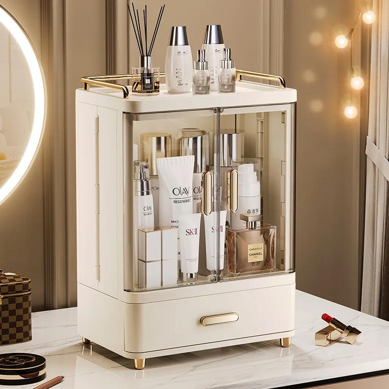 Opbergbox Cosmetica Bureau Grote Capaciteit Make-up Kwasten Stofrek Premium Huidverzorgingsproducten Opbergbox