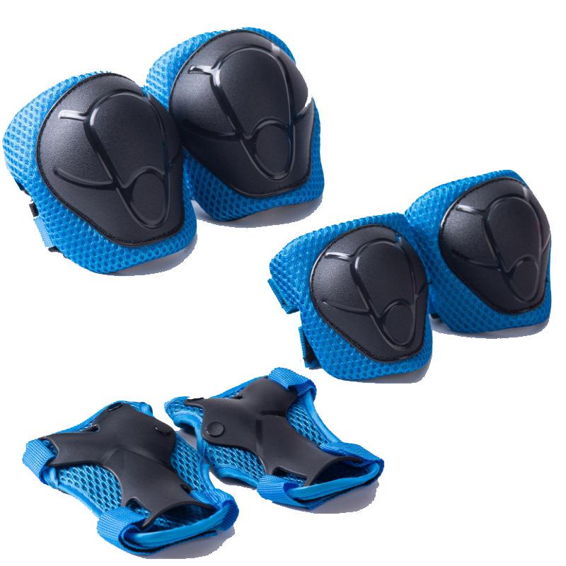 Children's Protective Gear 6-piece Set, Knee Pads, Elbow Pads, Palm Pads, Balance Car, Skates, Roller Skateboard Protective Gear Set