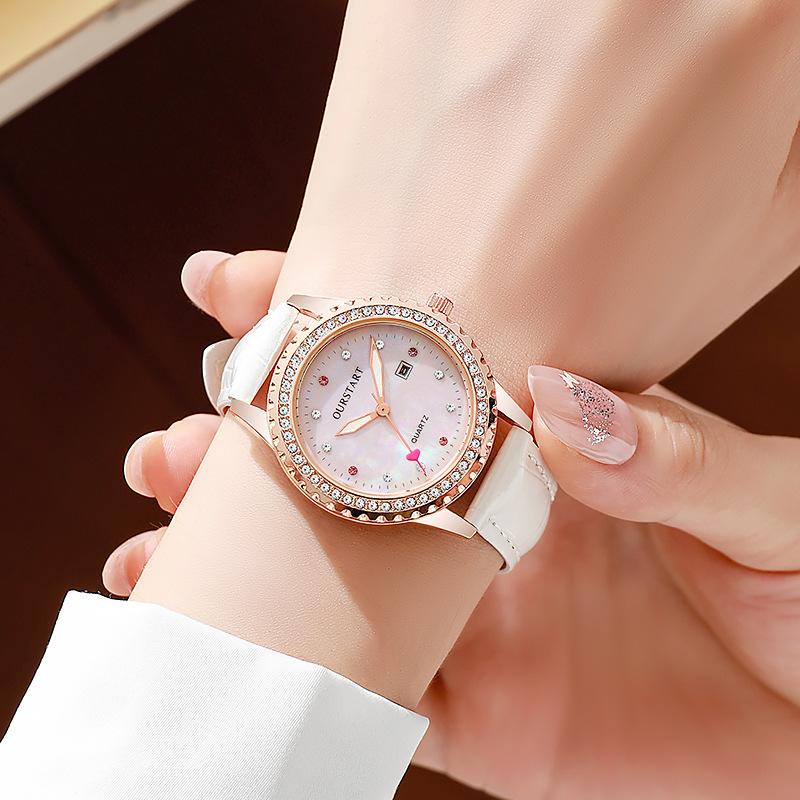 Noua modă Set de ceasuri simple personalizate Ceas de damă cu centură digitală fluture ceas de modă