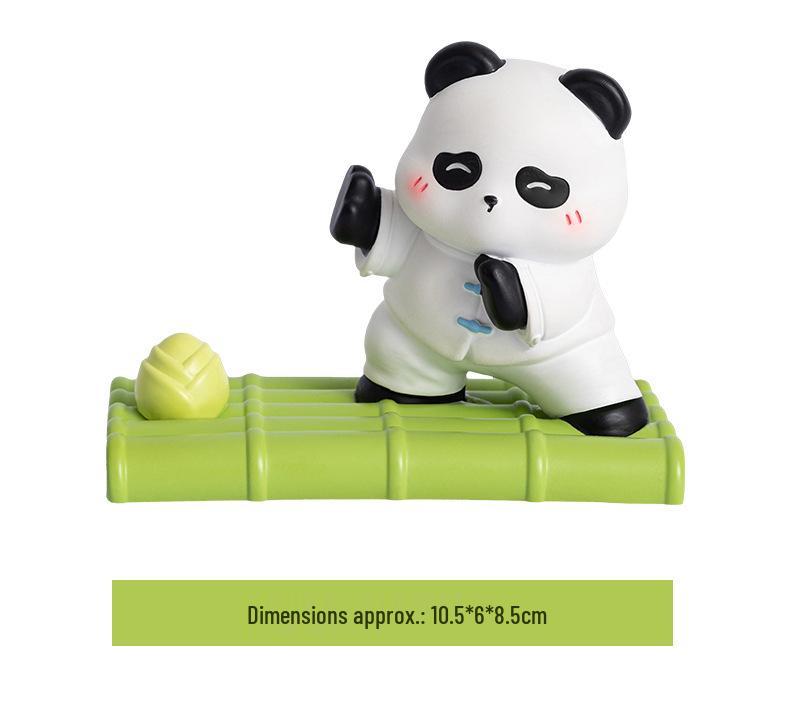 Guochao Panda Phone Holder: Cute Desk Stand for Watching Dramas & Office Use, Cartoon Pet Ornament Gift