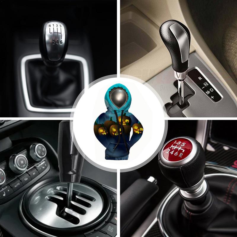 Shifter Hoodie Halloween Schaltknaufabdeckung Fahrzeuginnendekoration für SUV Truck RV Schaltknaufverkleidung Auto Schalthebel