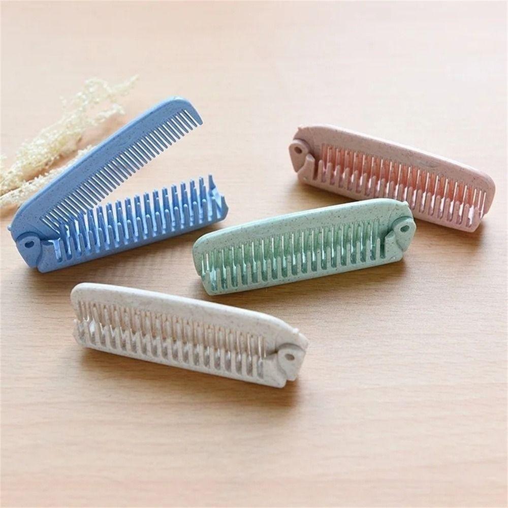 Massage Folding Comb Detangling Hair Brush Portable Foldable Hair Comb  Barber Accessories