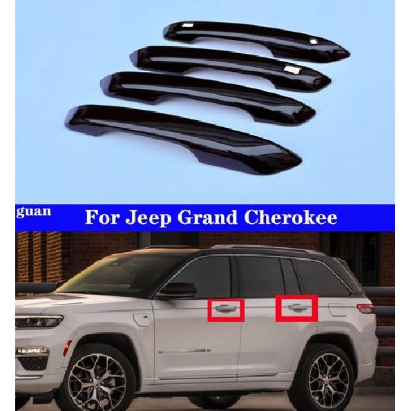 Car handle decorative strip Black For Jeep Grand Cherokee 2024-2025