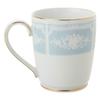 Noritake Mugs (Color-Changing Pair Set) 280cc Lacewood Gold, Blue and Pink Fine Porcelain, P9755A/1507-14