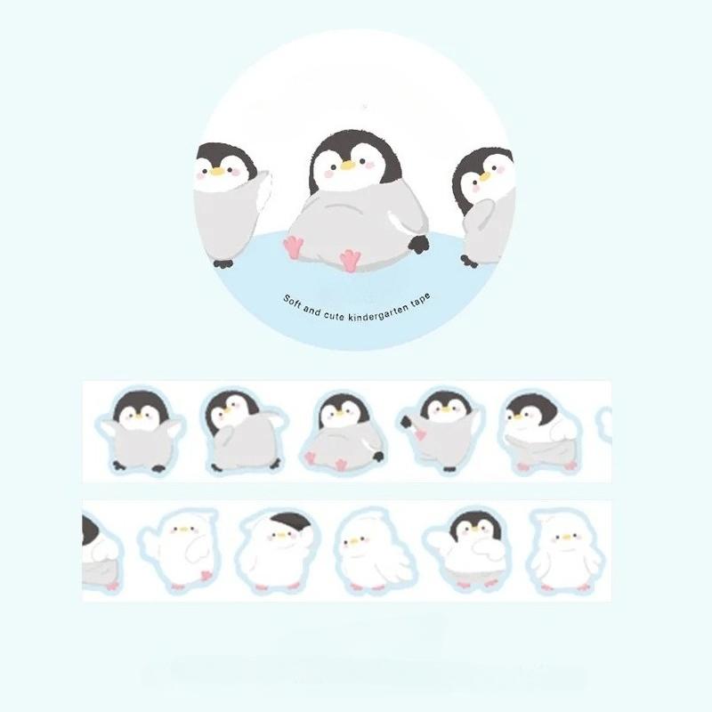 100pcs Soft and Cute Kindergarten Collage Tape Special Cartoon Animal Elements Hand  DIY Handbook Decoration Stickers