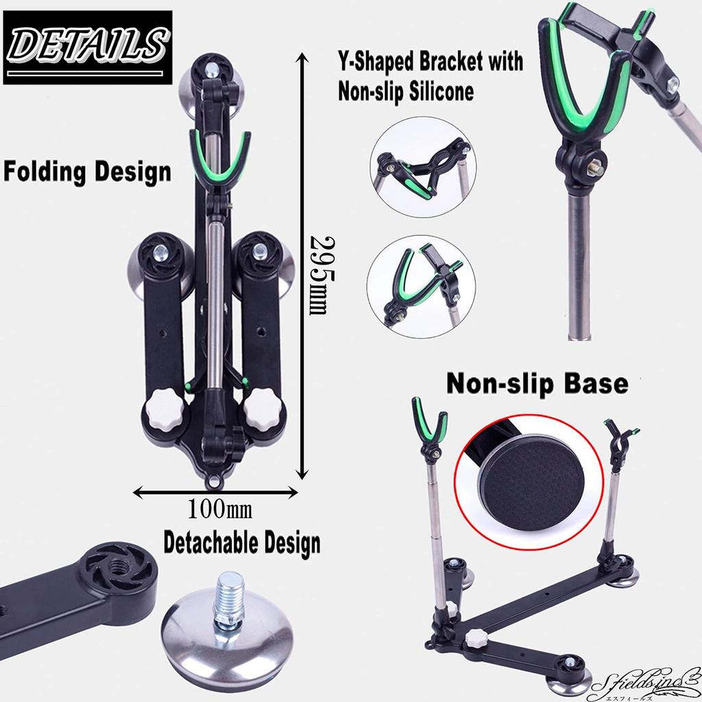 S.fields.inc Rod Holder, Rod Holder, Rod Stand, Rod Holder, Fishing Rod Stand, Rod Bracket, Storage Bag, Fixing Pin