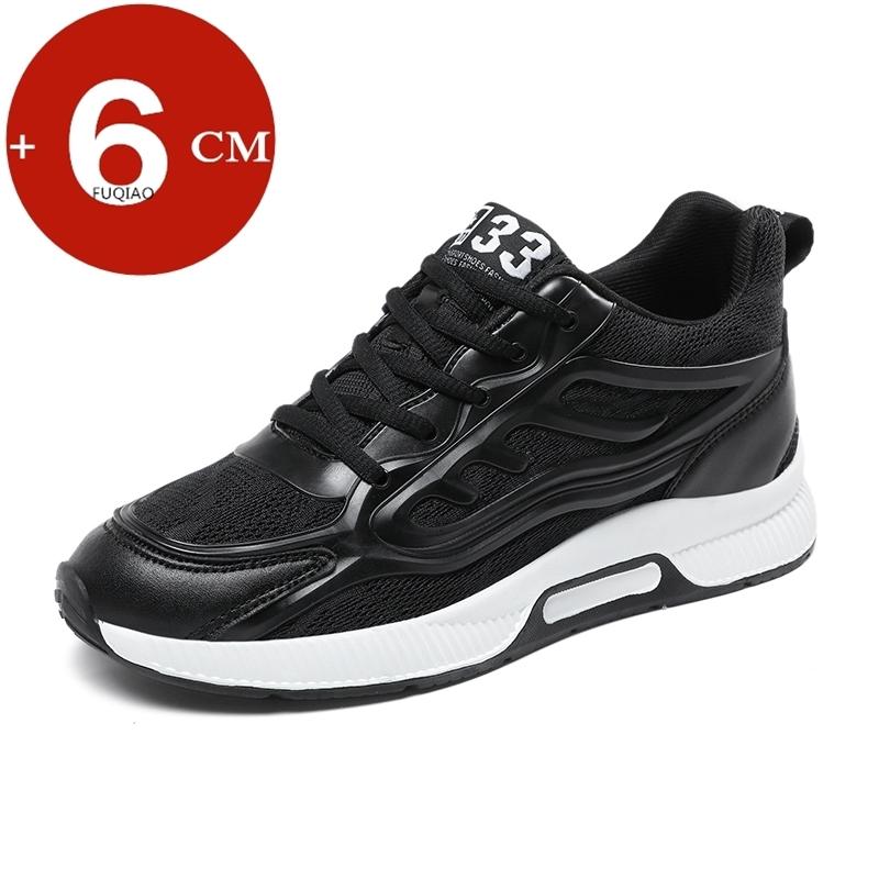 

Мужские кроссовки больших размеров с увеличением высоты на 6 см, дышащая сетка, повседневные спортивные кроссовки на платформе, удобная обувь на лифте, спортивная обувь для ходьбы 37
