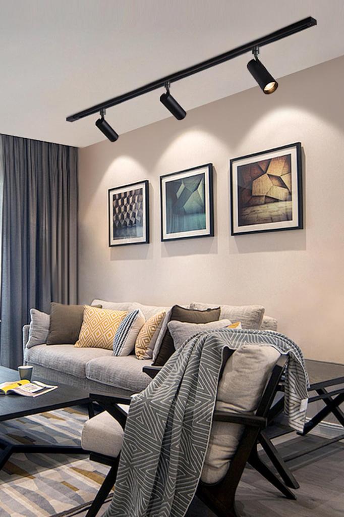 SPAHER Lighting Rail Spotlight LED Duct Rail Lighting Equivalent To 100W Plant Growth Light Easy To Install Angle Adjustable No Bulb Required Lighting