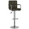 Bar Stool Set 2 Pieces Brown Artificial Leather