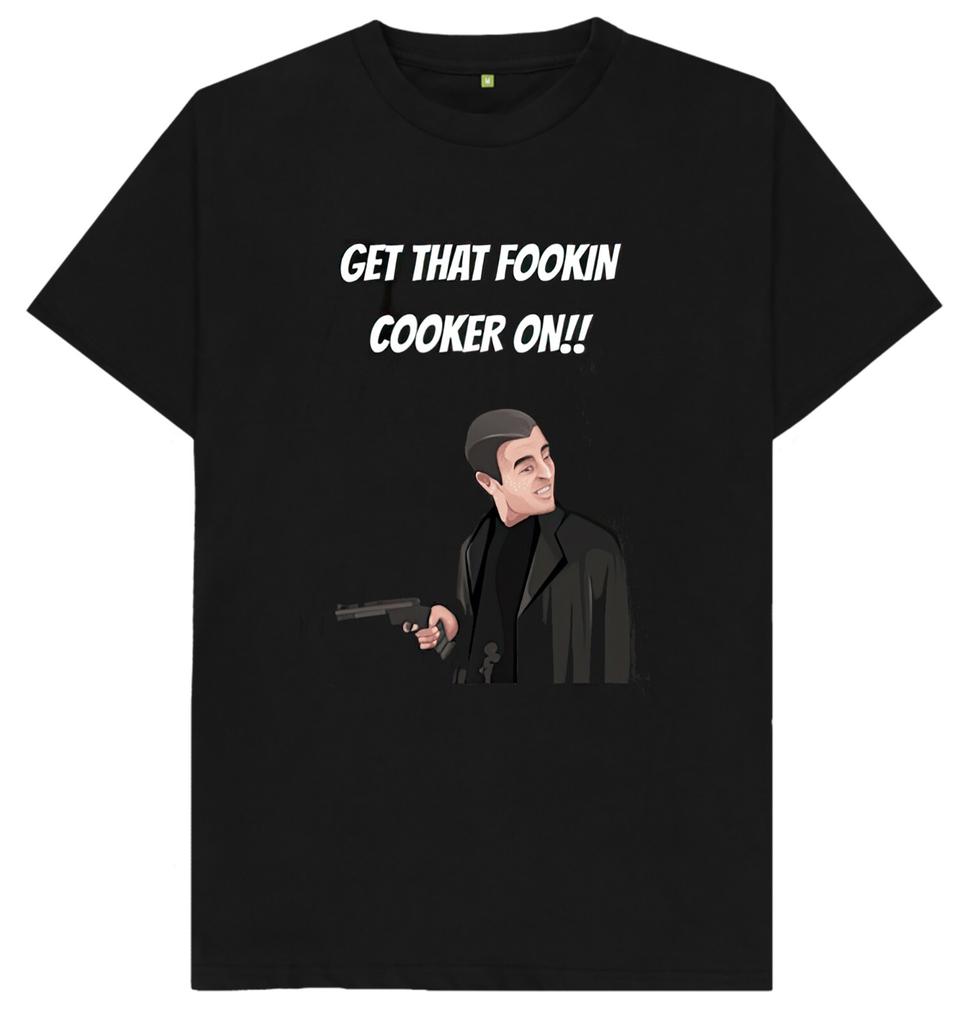 Mach diesen verdammten Kocher an Comedy-TV-Show Max Paddy Lustiger Witz Humor Geschenk T-Shirt