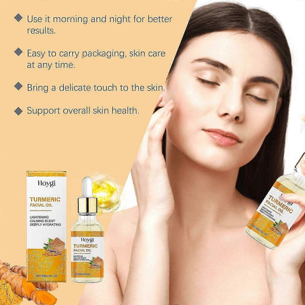 Turmeric Essential Oil for Facial Brightening & Firming Deep Moisturization, Natural Glow, Anti-Aging Skin Care Serum