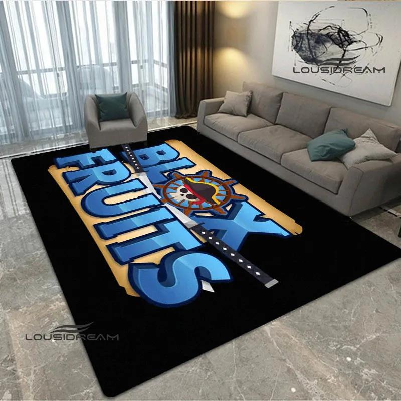 3D game B-blox fruits printed carpet Non -slip carpet bedroom decoration living room decoration washroom floor mat birthday gift