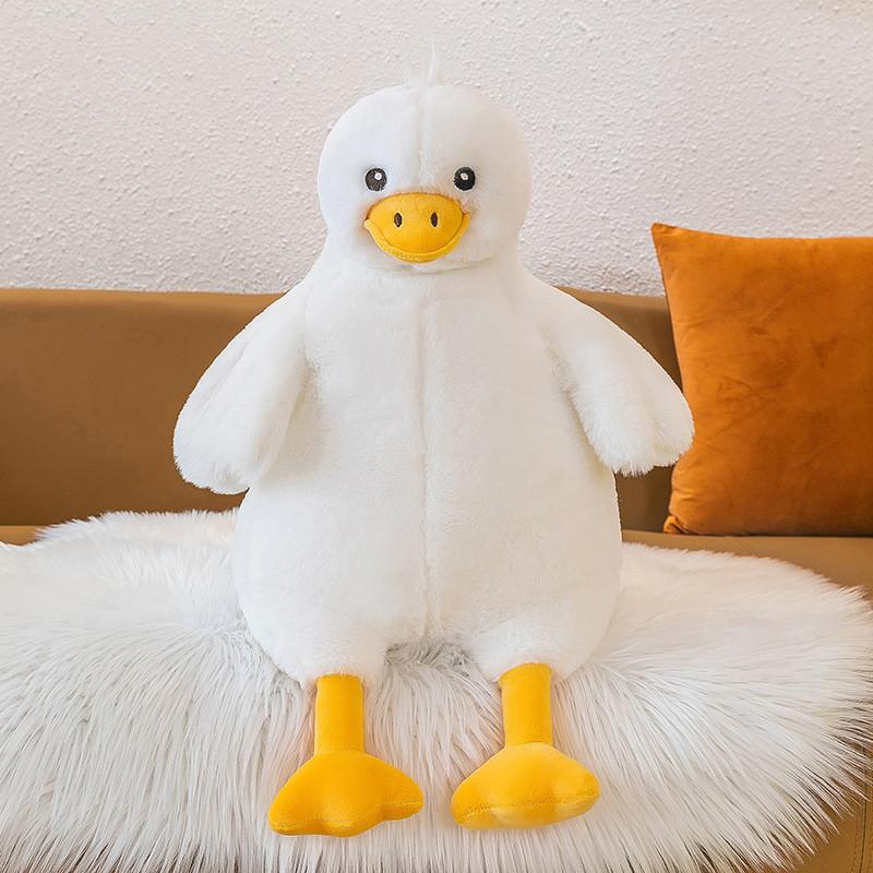 Adorable Plush Goose Toy Cartoon Girl Sleep Companion Birthday Gift  Kids Doll