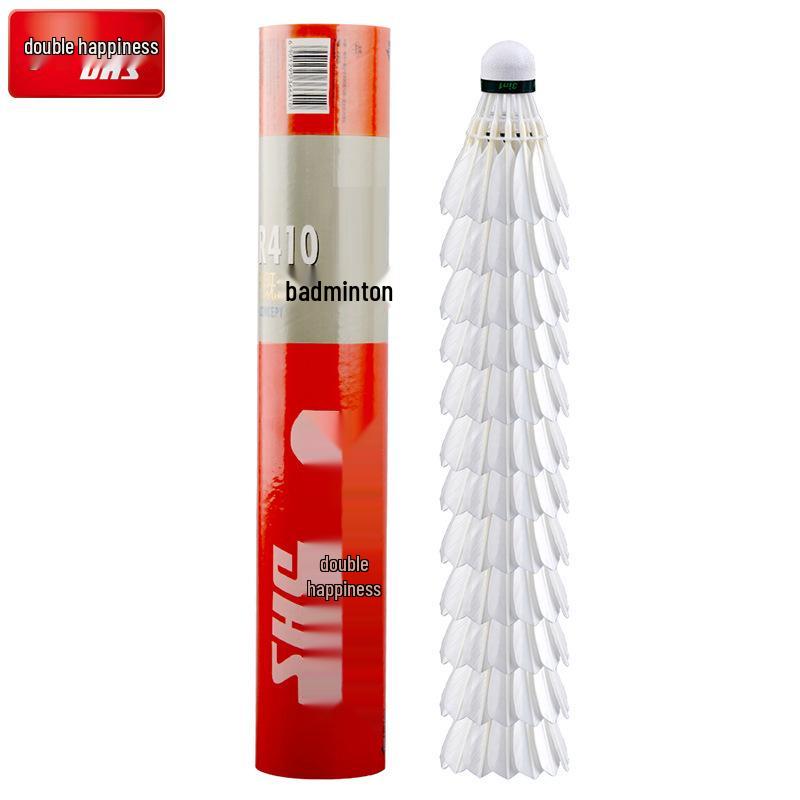 Durable Double Happiness Badminton King 402/402A Cork Head – Training & Competition Shuttlecock