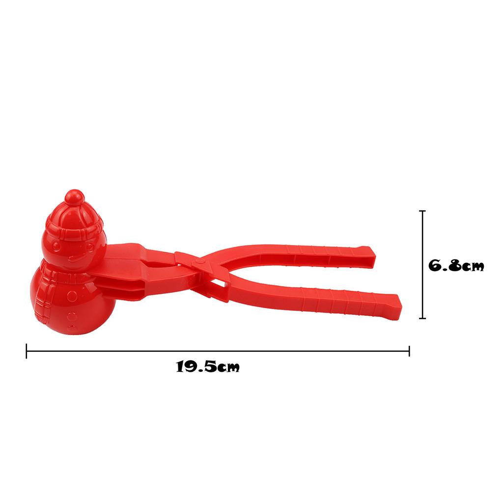 Lot 4 Pinces à Boules De Neige Forme Canard – ABS Ergonomique, Idéal Neige Ou Sable – Cadeau Ludique Dès 3 Ans