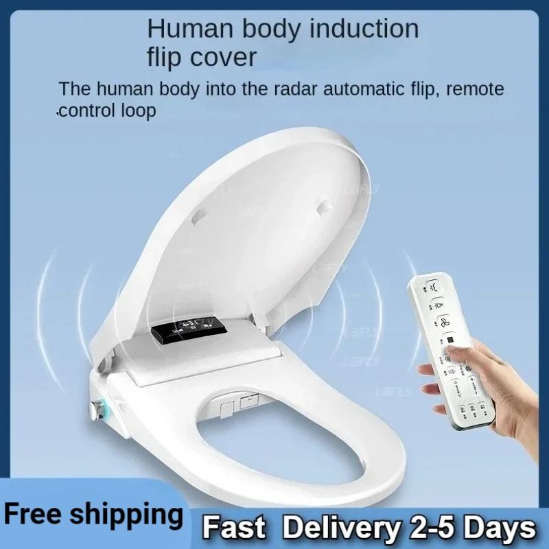 Smart Automatic Bidet Toilet Seat with Heating Function - Universal Fit for U-Shaped & D-Shaped Toilets