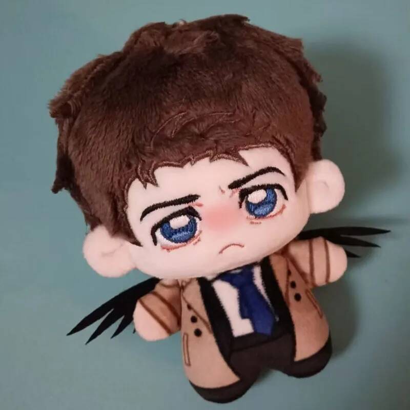 10Cm Spn Dean Sam Plush Doll Cute Mini Doll Cosplay Keychain Backpack Ornament Kawaii Character Stuffed Toy Birthday Gift