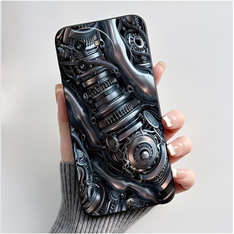 Casing For Doogee Note 59 Note59 Pro Plus 5G Phone Case Luxury Dragon Cute Cool Boys Girls Black Matte Soft Silicone Back Cover