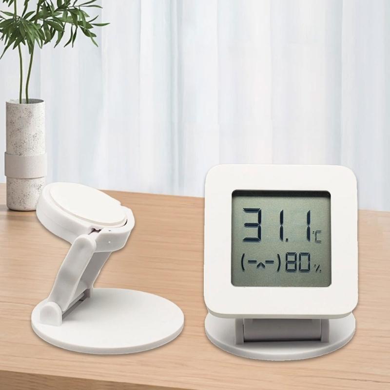 Stylish & Space-Saving Folding Stand Adjustable Bracket designs  Specifically for Multipurpose Thermometers 2 Hygrometer