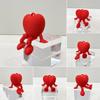 3D Printed Love Ornaments Heart Figurines Creative Woven Seated Design Home Decor Valentine's Day Gift Decorative Sculptures Desktop Accent