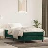 Exclusive House - Slatted Bed Base with Mattress Dark Green 100x200 Cm