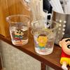 Glass Cup High Value Water Cup Household Couple Coffee Flower Tea Cup Office Milk Cup