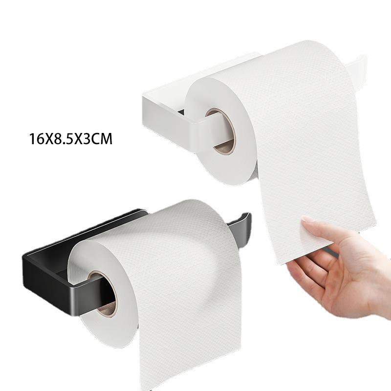1PC Thickened tissue holder box bathroom punch-free roll paper holder toilet paper disposable face towel hanger