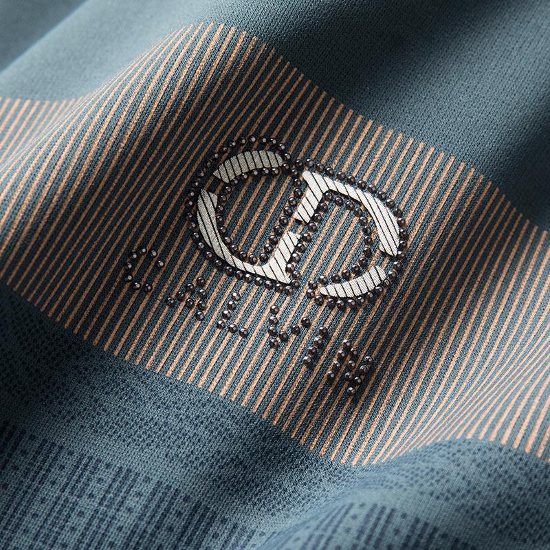 New Autumn Clothing for Young and Middle-aged Men, Long-sleeved Shirts, Business Casual Thin Ice Silk Wool Loose Shirts for Dads