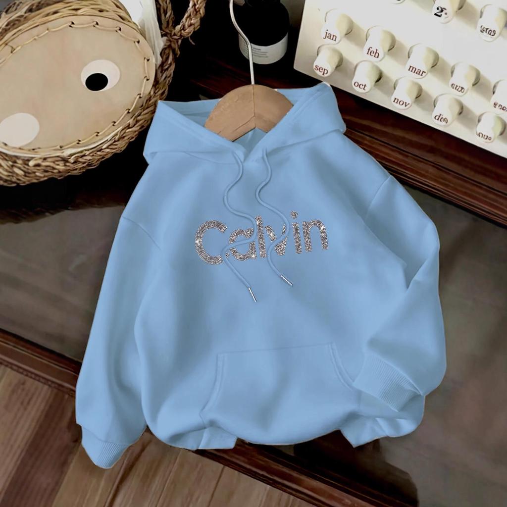 2025 EU Size Unisex Hooded Sweatshirt with CaIvin Print – New Style