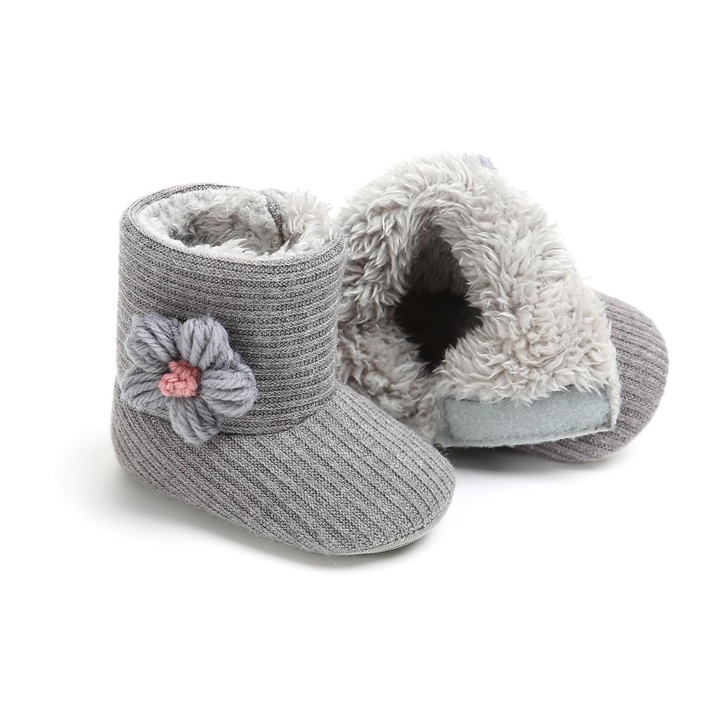MYGGPP Elegantné malé kvetinové čižmy pre bábätká Čižmy do snehu Čižmy pre bábätká Topánky pre batoľatá Topánky pre batoľatá Bavlnené čižmy