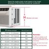 Window Air Conditioner Side Panel Window Vent Insulation Panel Removable Insulated Sealed Frame For Wall Hotel Workplace